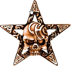 Star of David with skull