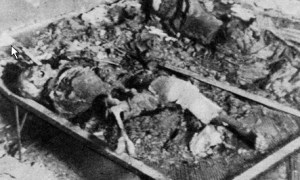 Burnt Polish citizens of Warsaw