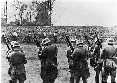 German soldiers preparing for execution