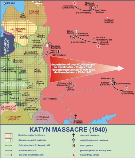 Katyn Massacre map