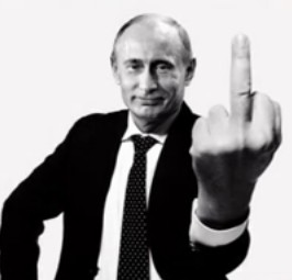 Putin shows finger