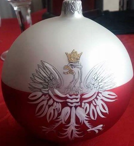 Bambka z polskim orlem