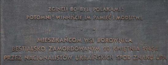 Zgineli w Borownicy bo byli Polakami