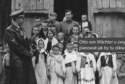 Otto von Wachter with ukrainian family