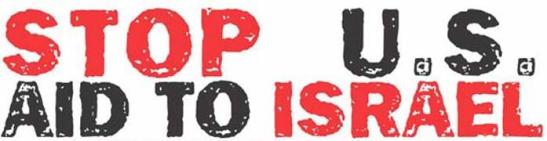 Stop US aid to Israel