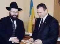 Yanukowicz in presence of a jew