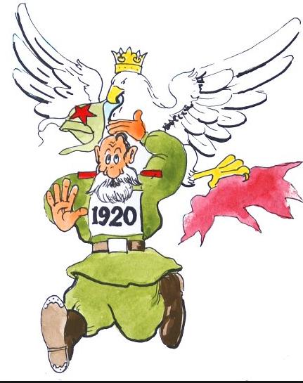 Polski orzel goni bolszewika
