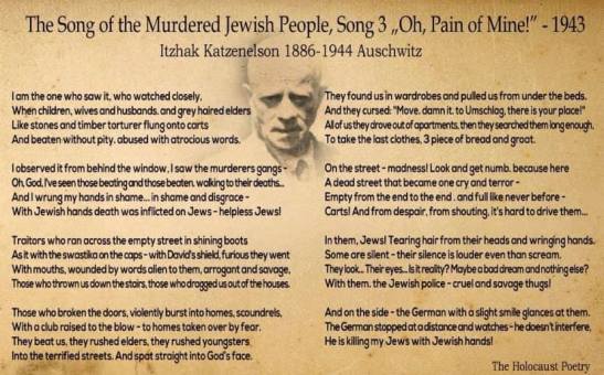 The song of murdered jewish people