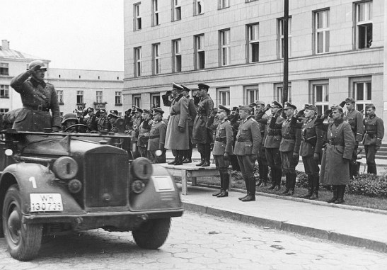 Soviet-German victory parade in Brzesc