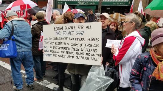 Protest Polonii w USA1
