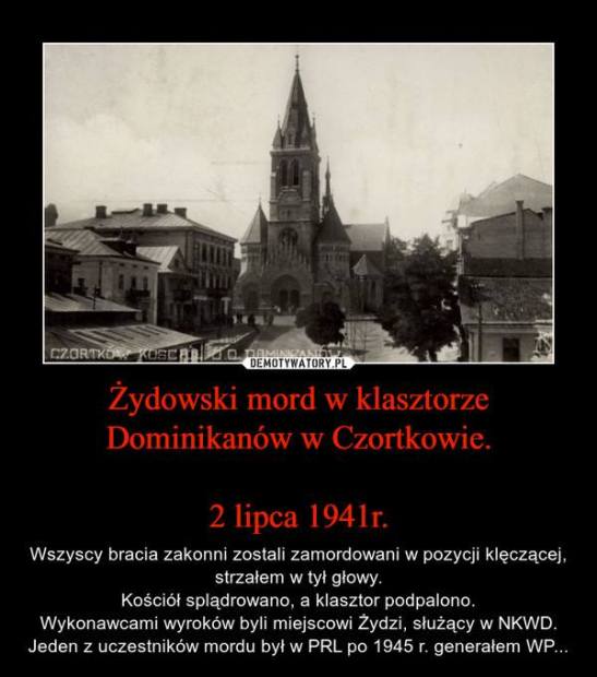 Zydowski mord w klasztorze Dominikanow